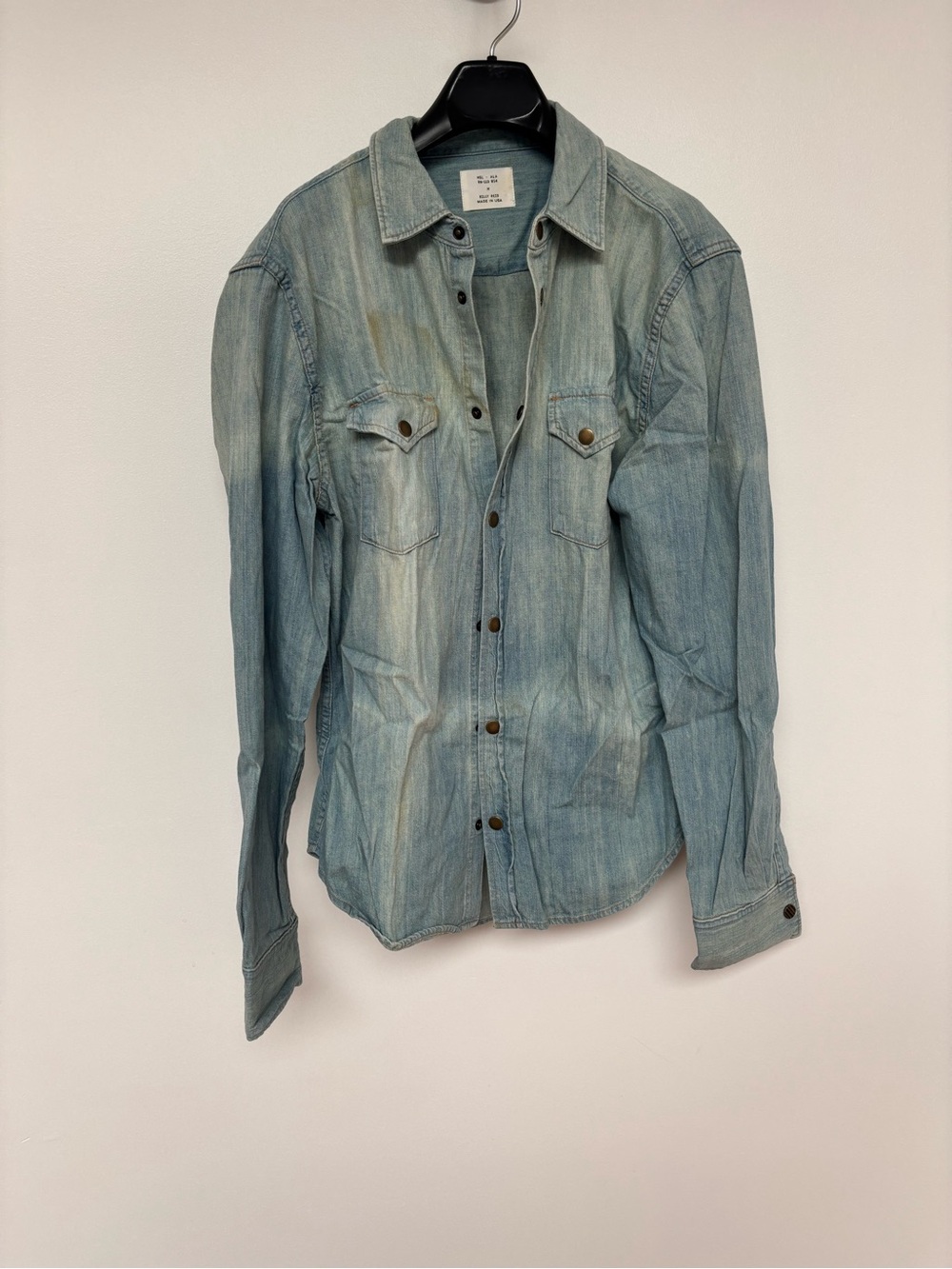 Billy Reid Light Blue Denim Shirt Jacket